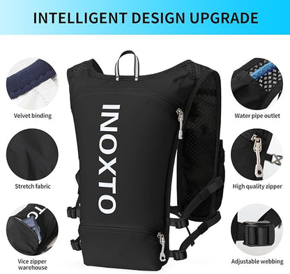 INOXTO Running Hydration Vest Backpack, Lightweight Insulated Pack - Image 3