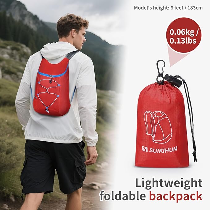 20L Hiking-Daypack Lightweight Foldable Travel Packable Backpack - Image 2
