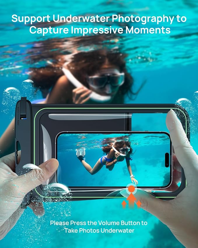 Lanhiem 10.5" Large Floating IP68 Waterproof Phone Pouch, Universal IPX8 Dry - Image 5