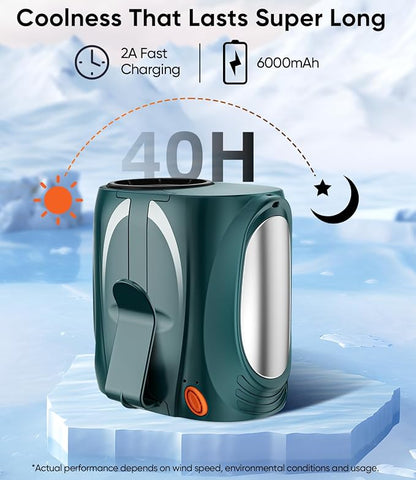 Tedajo AI Portable Waist Fan, 6-Speed 16000RPM Strong Turbo Airflow, 40H Max - Image 7