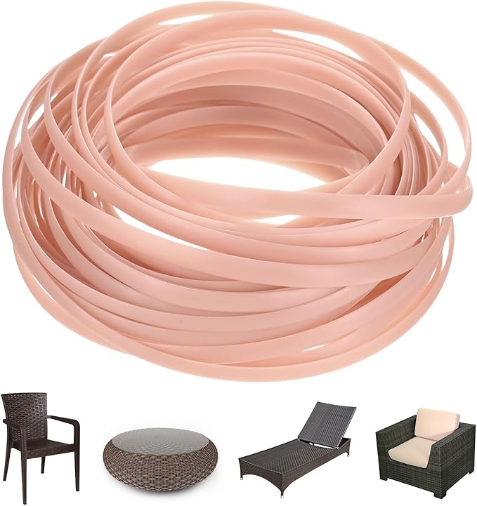 M METERXITY 1-Pack Wicker Repair Kit, 5mm x 33ft/10m Plastic Flat Rattan by MMETERXITY