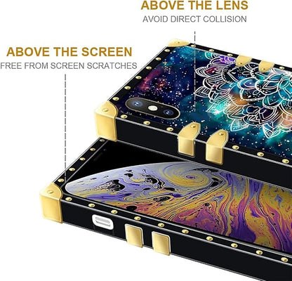Compatible with iPhone XR Case, Starry Sky Colourful Mandala Luxury Golden - Image 7