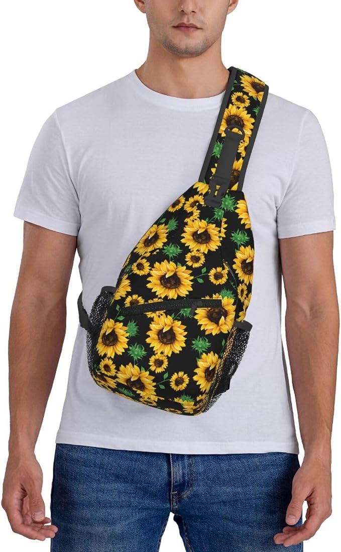 Sling Backpack For Men Hiking Daypack Crossbody Shoulder Bag Travel Chest Pack - Image 2