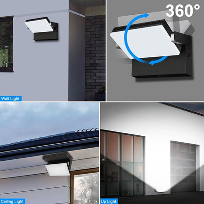 ledmo 150W Outdoor LED Flood Light Switch Control Full 360 Rotation Exterior - Image 3