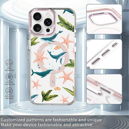 Case for iPhone 15 Pro Max, Sealife Whale Ocean Wildlife Clear Phone Case - Image 2