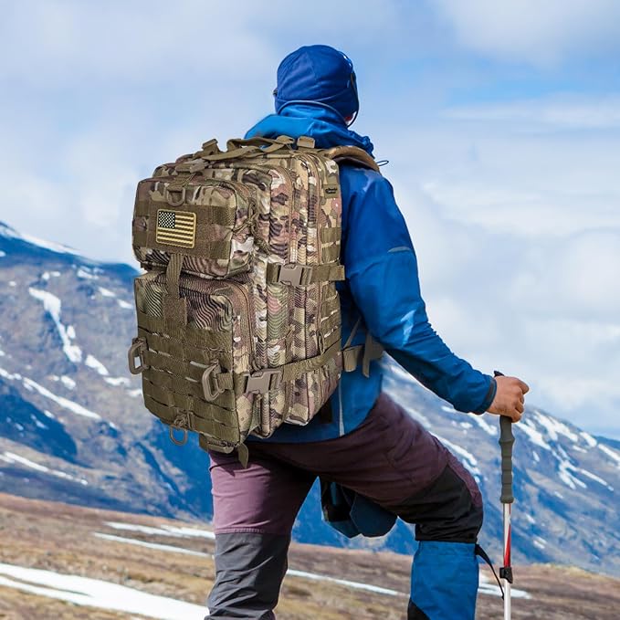 Hannibal Tactical MOLLE Assault Backpack, Tactical Backpack Military Army - Image 7