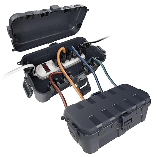 Flemoon Outdoor Electrical Box Waterproof, Medium Weatherproof Electrical Box by FLEMOON