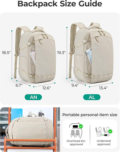 BAGSMART Travel Backpack Women, 17.3 Inch Carry On Backpack Flight Approved - Image 3