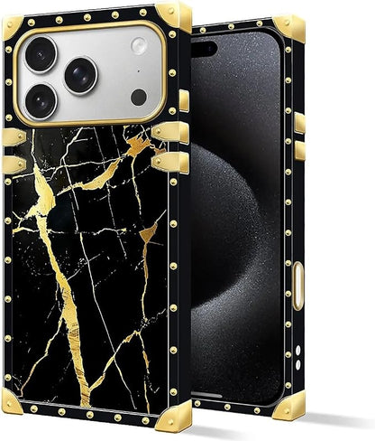 for iPhone 17 Pro Max Case Luxury Golden Decoration - Image 2