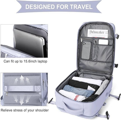 WONHOX Large Travel Backpack Carry on Flight Approved Laptop Work Business - Image 6