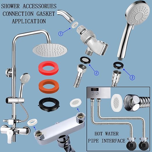 ZDBB 165 PCS Plumbing Hose Rubber Washers Assortment Set - Image 6