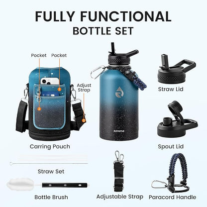 RAYMYLO 64oz Insulated Water Bottle, Triple Wall Vacuum Stainless Steel Water - Image 7