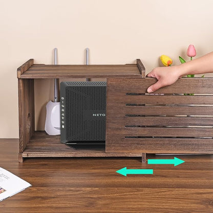 Router Shelf Projector Shelf Projector Stand Router Storage Box Modem Cable - Image 3