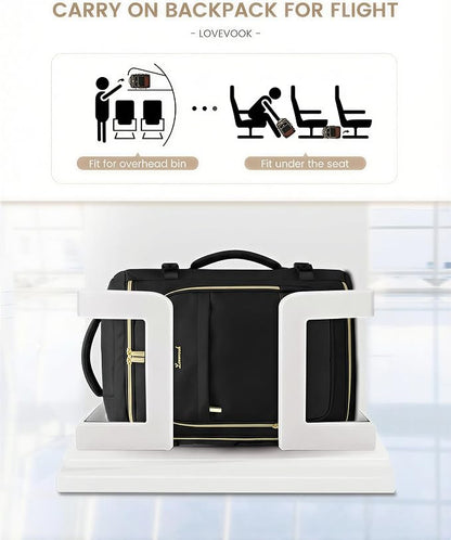 LOVEVOOK 40L Travel Backpack Carry on Flight Approved, Personal Item Bag - Image 3