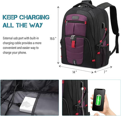 LOVEVOOK Travel Laptop Backpack Waterproof Anti Theft Backpack - Image 4