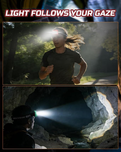 Lichamp Camping Headlamp Flashlight 4 Pack, Outdoor Battery Powered Head Lamp - Image 7