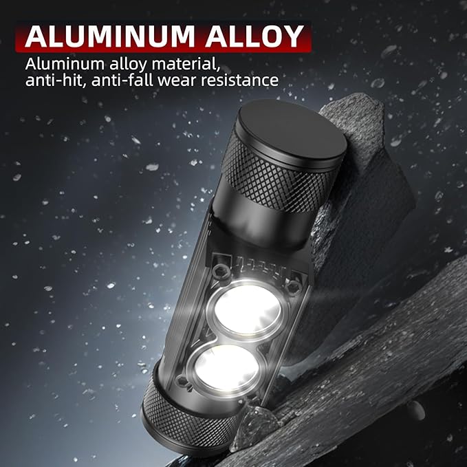 Headlamp Rechargeable, High Lumen Super Bright 180°Beam LED Head Lamp, Head - Image 4