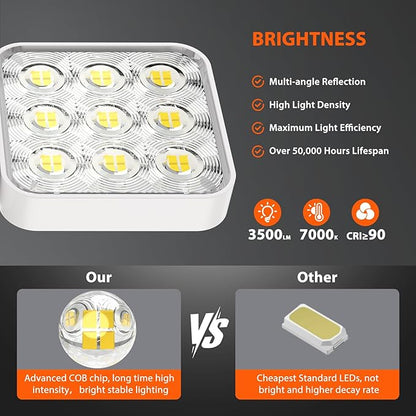 WdtPro Solar Lights Outdoor Motion Sensor, 3500LM Bright Solar Flood Lights - Image 4