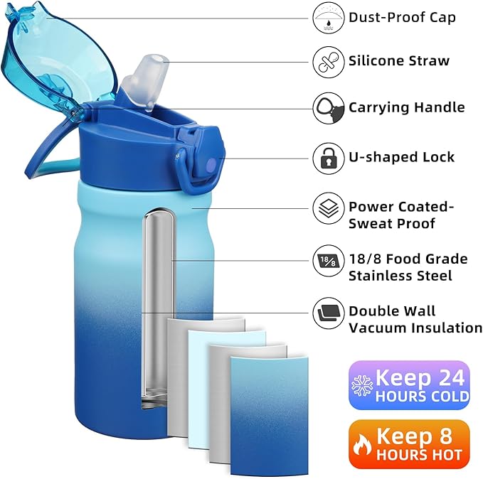 BJPKPK 14oz Insulated Water Bottle - Image 2