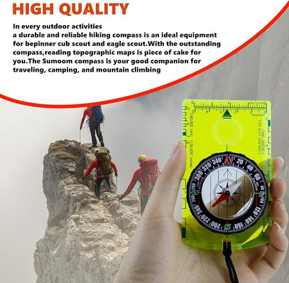 Abvsdu 2 Pieces Orienteering Compass, Superior Hiking Survival Compass - Image 5