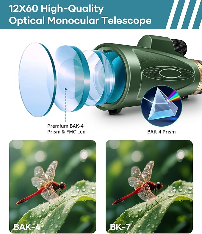 Monocular Telescope 12X60 HD High Power - Image 3