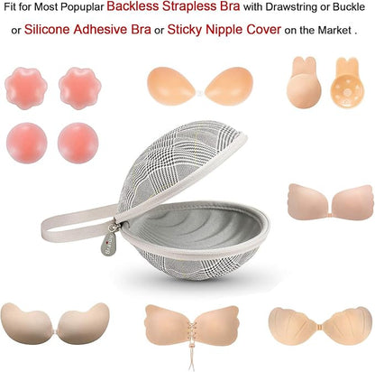 Hard Travel Case for Silicone Bras Premium Nubra Organizer Portable Lingerie - Image 4