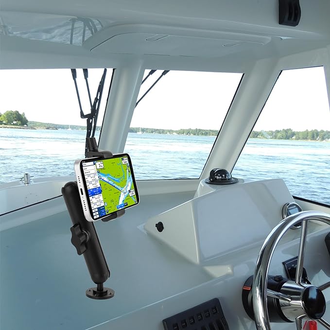 Mippko Wall Mount Phone Holder for Truck/Car/Boat/Wall/Desk, Compatible - Image 4