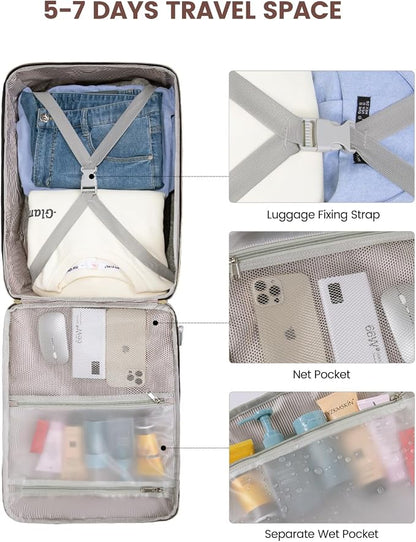 LOVEVOOK 50L Travel Backpack for Women & Men, Airline Approved Carry On Luggage - Image 9
