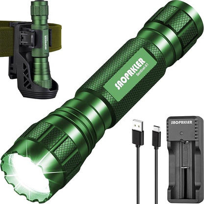 SAOPRKLER Tactical Flashlight 1200 High Lumen Duty Belt Flashlight by SAOPRKLER