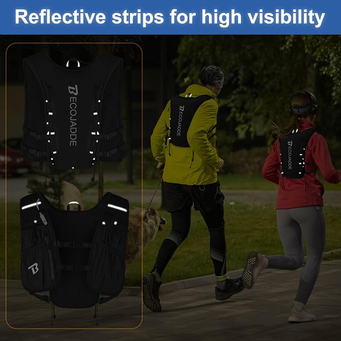 BECOJADDE Running Vest Hydration Backpack - Image 6