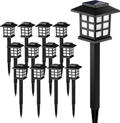 SOLPEX Solar Outdoor Lights, 12 Pack Path Lights, Walkway Light Outdoor - Image 6