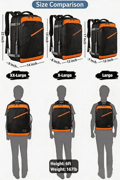 MATEIN Carry on Backpack for Airplanes, Expandable Travel Backpack Airline - Image 8
