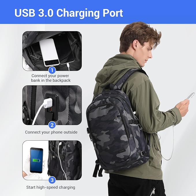 Kono Travel Laptop Backpack - Image 3