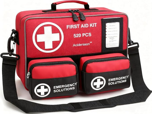 520 Piece Large First Aid Kit – Emergency Survival Kit by Unknown