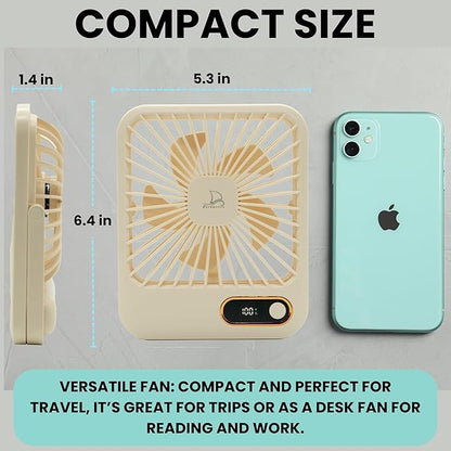 Nordmoose Cruise Ship Approved Fan – Up To 16 Hours Battery Life, USB - Image 5