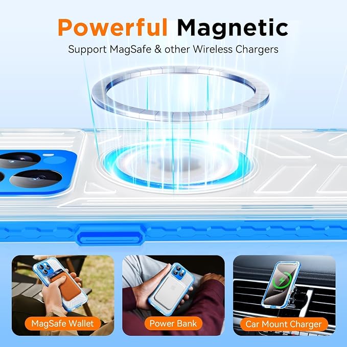 WIFORT for iPhone 15 Pro Max Waterproof Case, 360 Full Body Sealed Protection - Image 4
