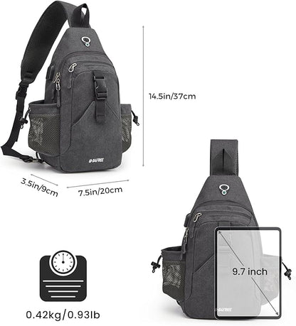 G4Free Canvas Sling Bag Crossbody Backpack - Image 3