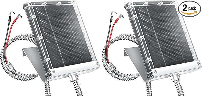 POWOXI 6V Solar Panel for Deer Feeder: 1.5W Waterproof Solar Battery Charger by POWOXI