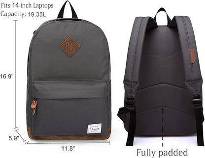 Backpack for Men Women, VASCHY Classic Water-resistant Lightweight Travel - Image 3