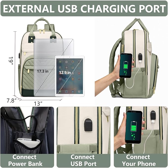Laptop Backpack for Women Work Bag - Image 4