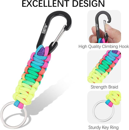 EOTW Paracord Keychain for Men Women Paracord Carabiner Backpack Keychain - Image 7