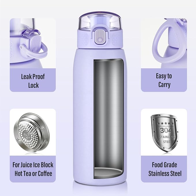 Insulated Water Bottle 18 oz - Image 4