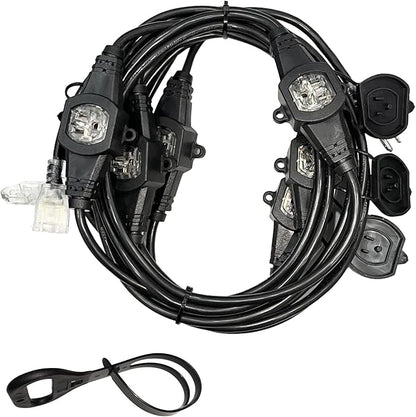 25FT Power Extension Cord 3 Prong, 16 Gauge SJTW 5-15R Cable Male Plug to by oviitech