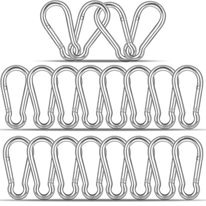 20PCS M5 Heavy Duty Carabiner Clip, 2Inch Snap Hook Quick Link Small Carabiner by XHAMXE