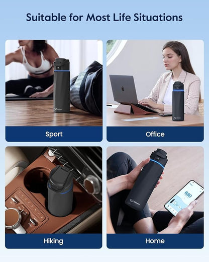 BOOST Smart Water Bottle that Reminds You to Drink, 24oz BPA-Free Stainless - Image 8