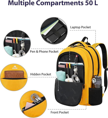 MATEIN 18.4 Inch TSA Approved Backpack, Extra Large 50 L Outdoor Carryon - Image 5