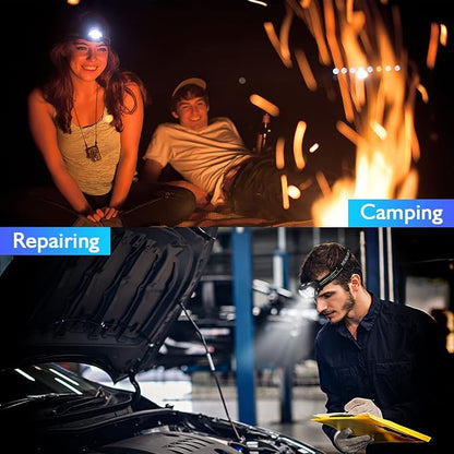 Lsnisni 9 LED Rechargeable Headlamp 2 Pack, 2000 Lumen Super Bright 10 Modes - Image 7