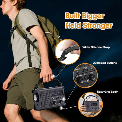 Raynic NOAA Weather Radio 12000mAh, Emergency Weather Radio - Image 7