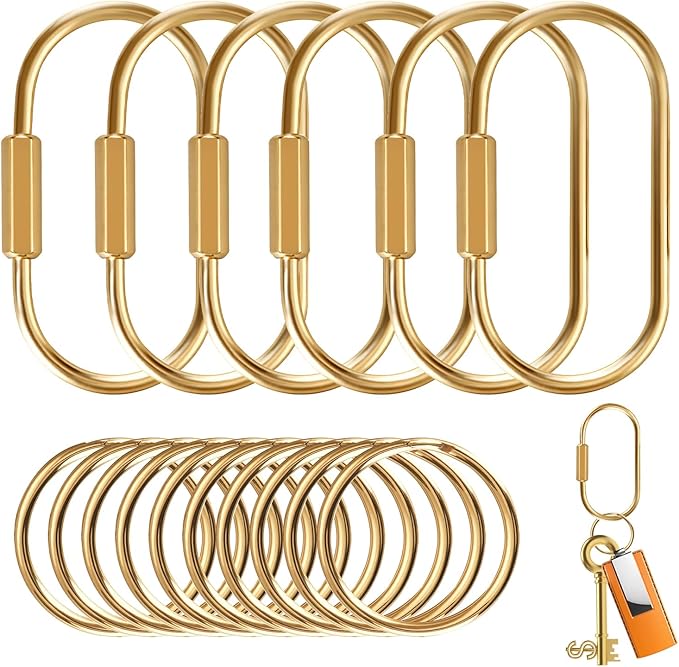 Muitcdo Brass Key Rings Bulk, Key Chain Organizer Holder by MuitcdoDirect-BestChoice