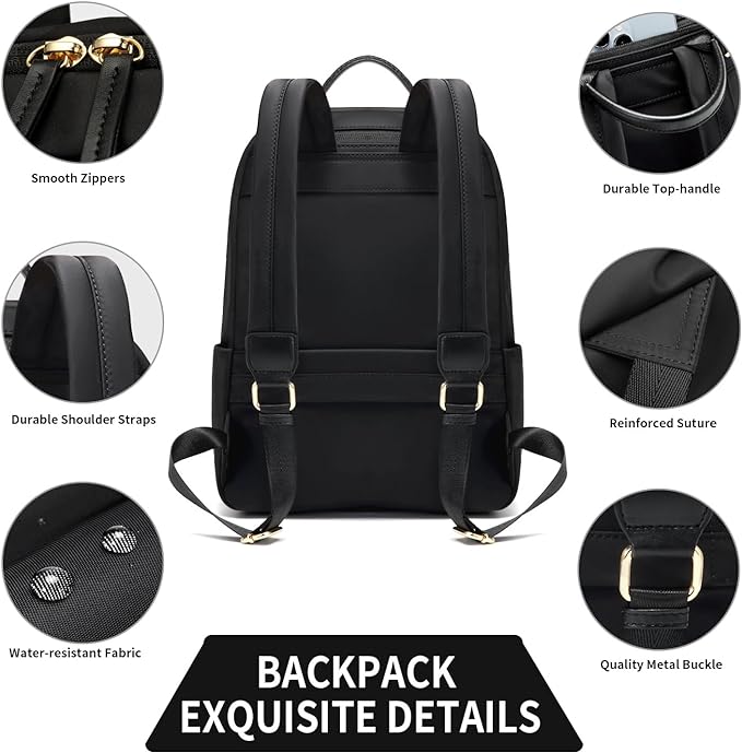GOLF SUPAGS Laptop Backpack for Women Slim Computer Bag Work Travel College - Image 4